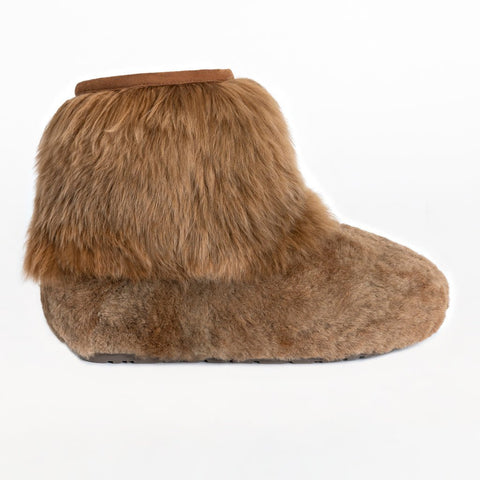 Alpaca Fur Boots. Color Camel BABOOSHA PARIS designed in