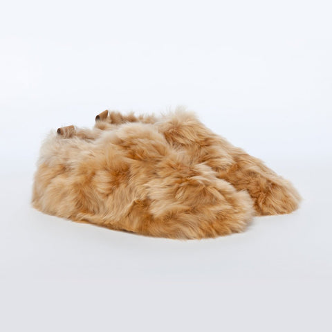 Luxury hot sale fur slippers